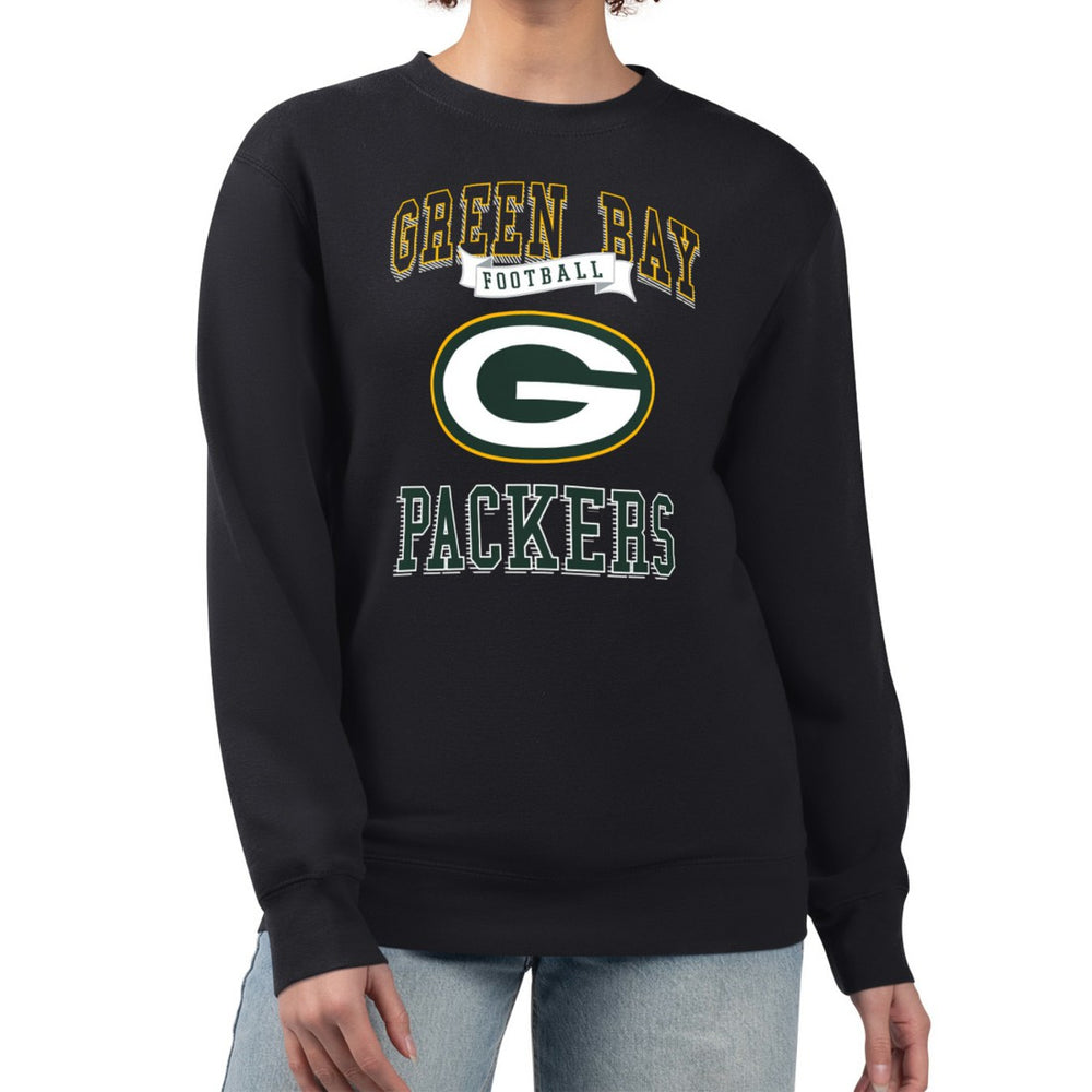 Green Bay Packers  G-III 4Her by Carl Banks Women's Team Logo Graphic Tri-Blend Pullover Sweatshirt