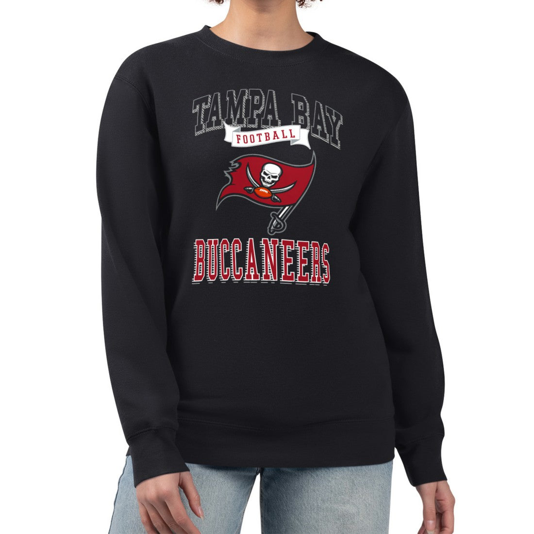 Tampa Bay Buccaneers  G-III 4Her by Carl Banks Women's Team Logo Graphic Tri-Blend Pullover Sweatshirt