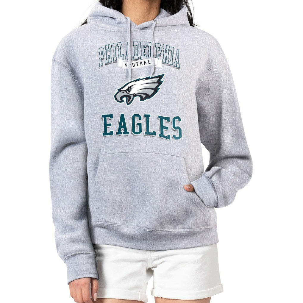 Philadelphia Eagles  G-III 4Her by Carl Banks Women's Team Logo Graphic Fleece Tri-Blend Pullover Hoodie