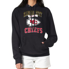 Kansas City Chiefs  G-III 4Her by Carl Banks Women's Team Logo Graphic Fleece Tri-Blend Pullover Hoodie