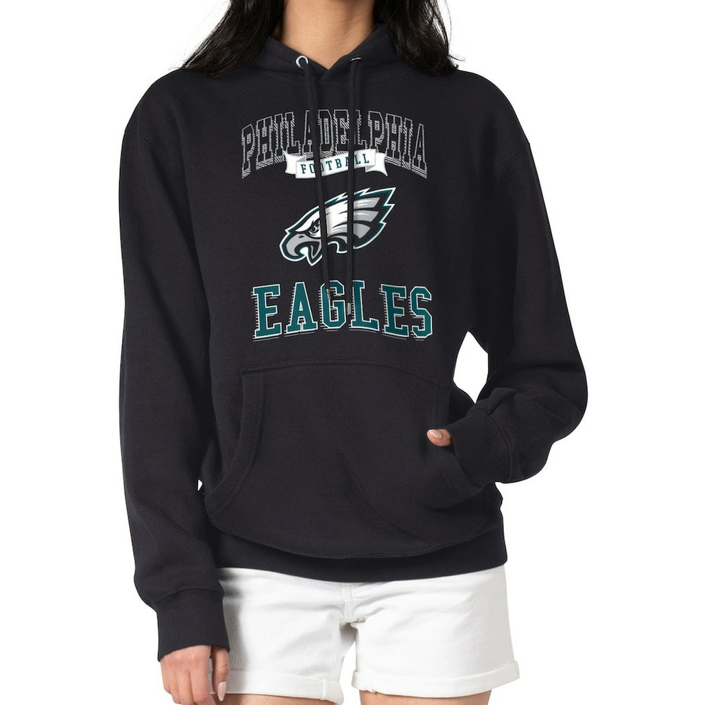 Philadelphia Eagles  G-III 4Her by Carl Banks Women's Team Logo Graphic Fleece Tri-Blend Pullover Hoodie