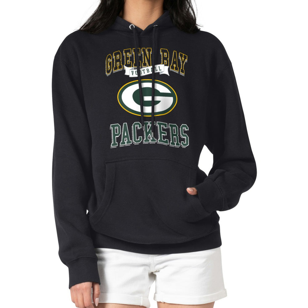 Green Bay Packers  G-III 4Her by Carl Banks Women's Team Logo Graphic Fleece Tri-Blend Pullover Hoodie
