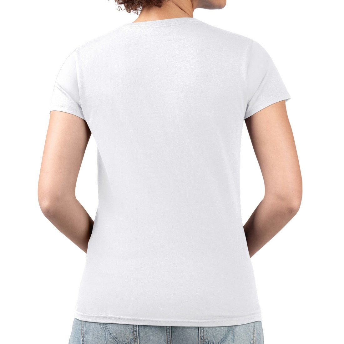 Detroit Lions  G-III 4Her by Carl Banks Women's Super-Slim Fit Lightweight Team Logo Graphic V-Neck T-Shirt