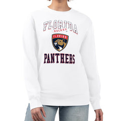 Florida Panthers G-III 4Her by Carl Banks Women's Team Logo Tri-Blend Fleece Pullover Sweatshirt For Sale