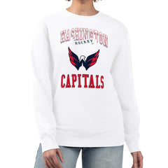 Washington Capitals G-III 4Her by Carl Banks Women's Team Logo Tri-Blend Fleece Pullover Sweatshirt Sale