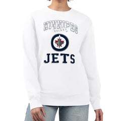 Winnipeg Jets G-III 4Her by Carl Banks Women's Team Logo Tri-Blend Fleece Pullover Sweatshirt Online