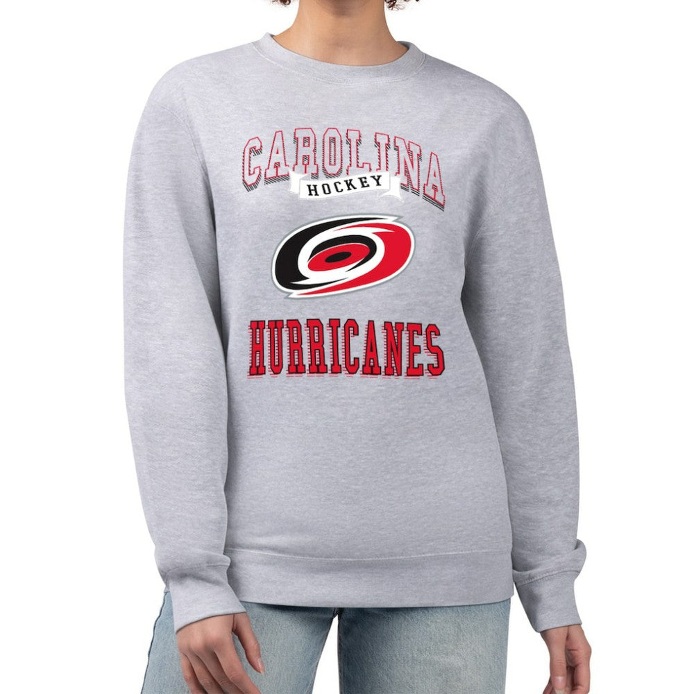 Carolina Hurricanes G-III 4Her by Carl Banks Women's Team Logo Tri-Blend Fleece Pullover Sweatshirt Sale