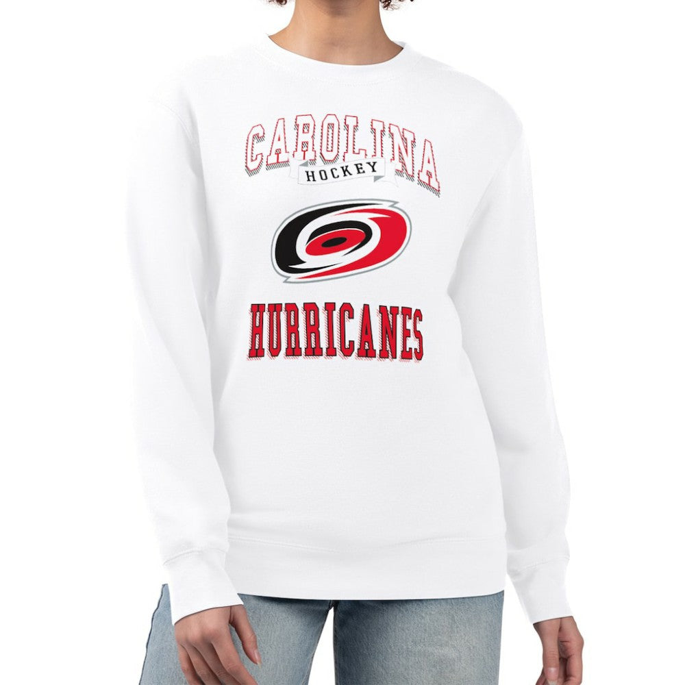 Carolina Hurricanes G-III 4Her by Carl Banks Women's Team Logo Tri-Blend Fleece Pullover Sweatshirt Discount