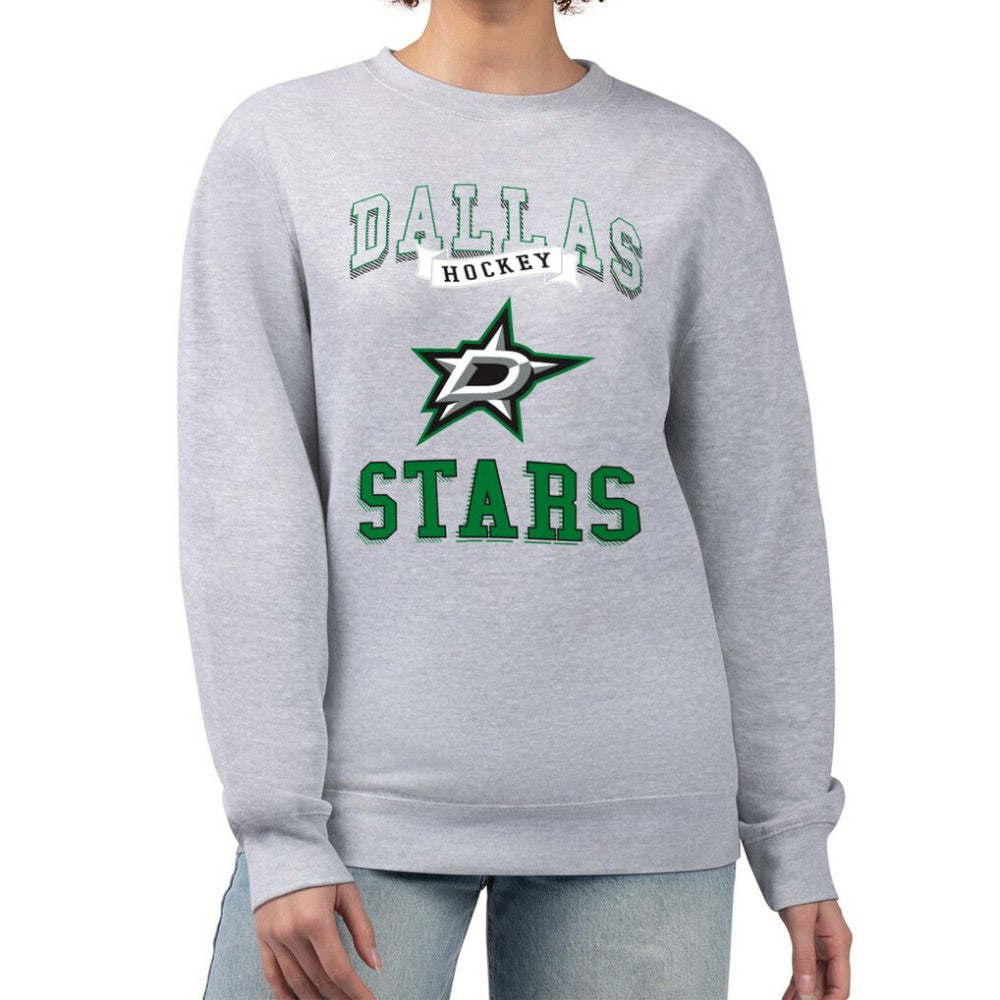 Dallas Stars G-III 4Her by Carl Banks Women's Team Logo Tri-Blend Fleece Pullover Sweatshirt For Sale