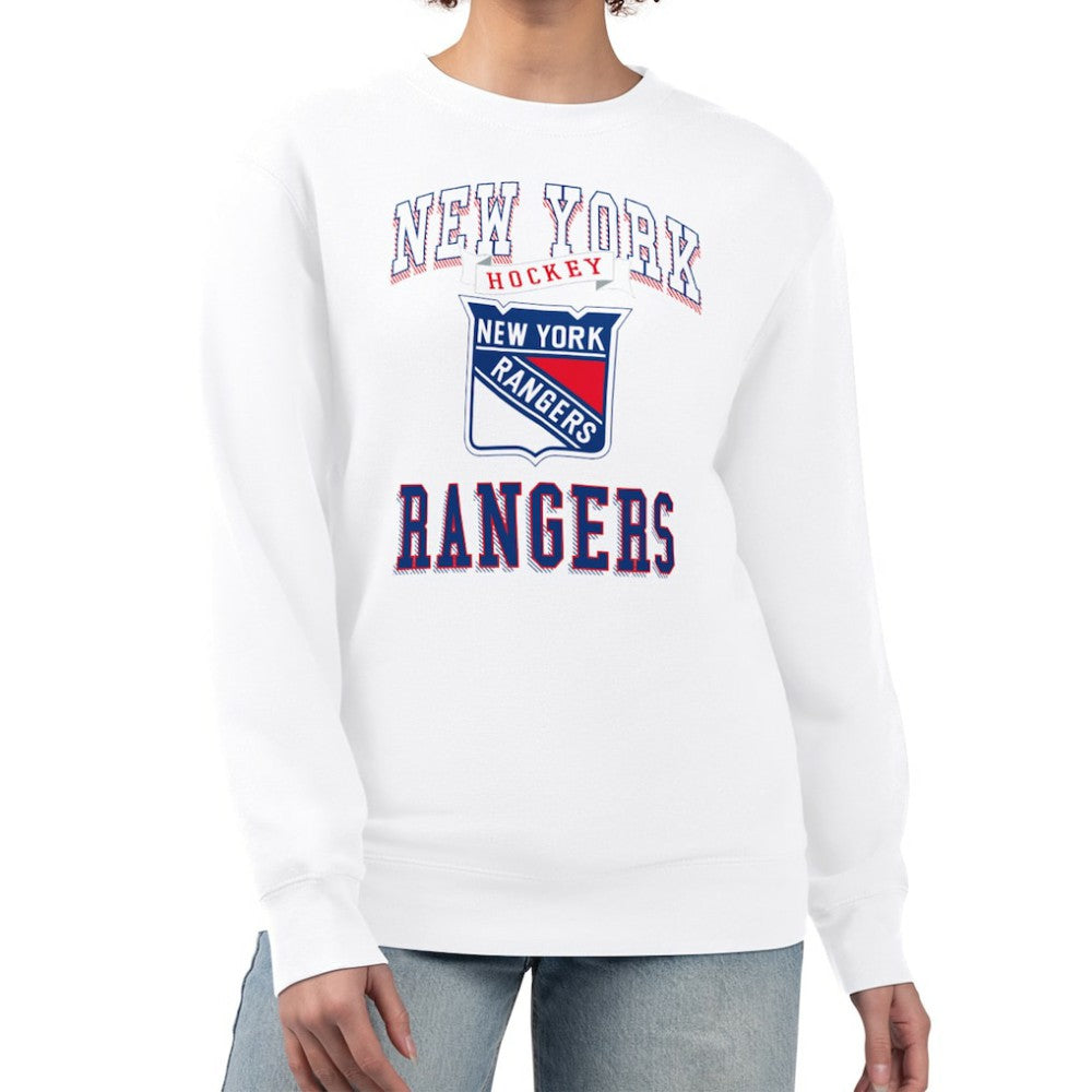 New York Rangers G-III 4Her by Carl Banks Women's Team Logo Tri-Blend Fleece Pullover Sweatshirt Discount