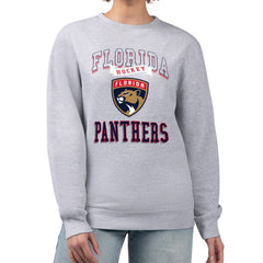 Florida Panthers G-III 4Her by Carl Banks Women's Team Logo Tri-Blend Fleece Pullover Sweatshirt Online