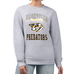 Nashville Predators G-III 4Her by Carl Banks Women's Team Logo Tri-Blend Fleece Pullover Sweatshirt Sale