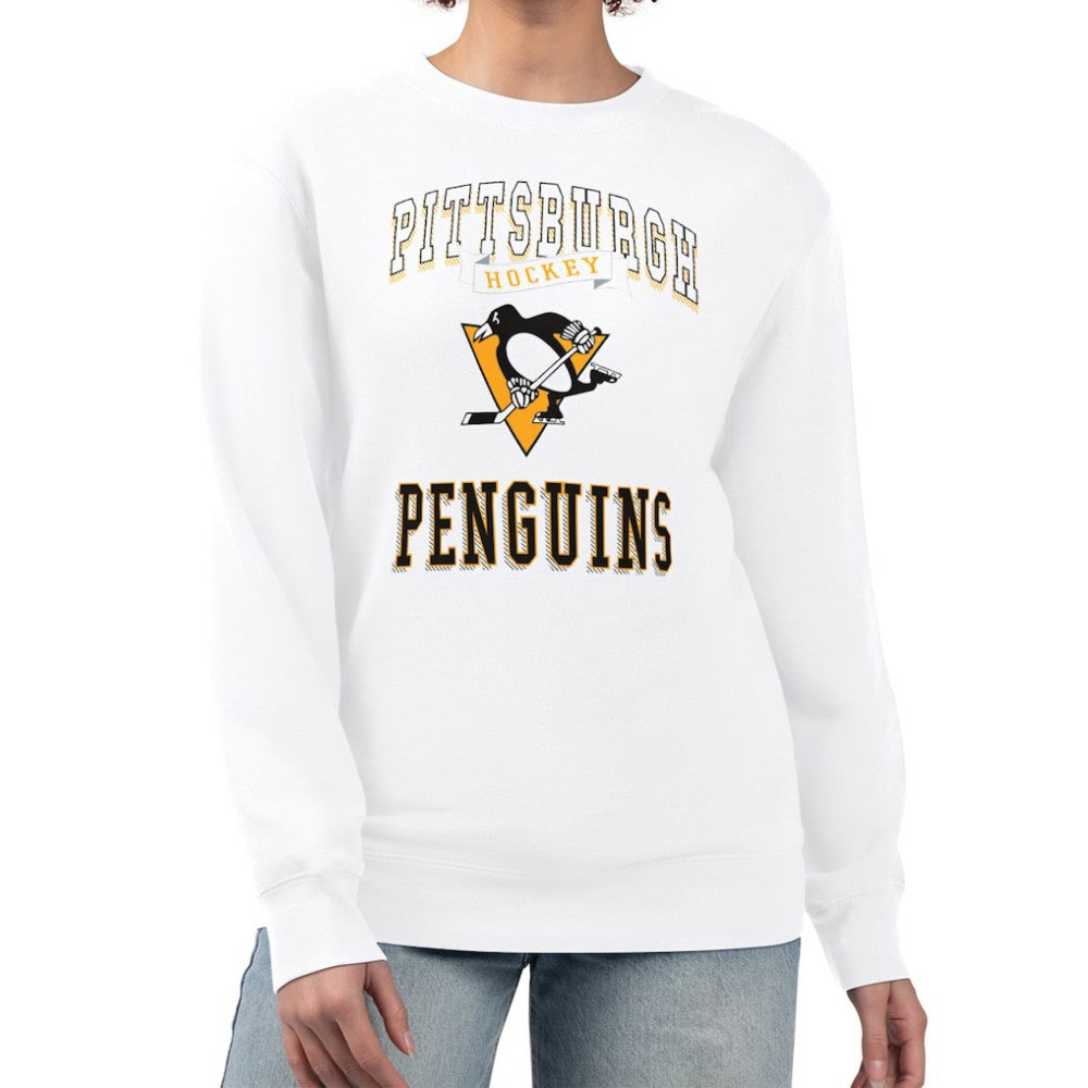 Pittsburgh Penguins G-III 4Her by Carl Banks Women's Team Logo Tri-Blend Fleece Pullover Sweatshirt Outlet