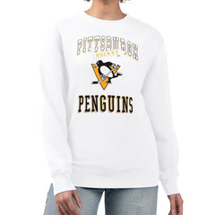 Pittsburgh Penguins G-III 4Her by Carl Banks Women's Team Logo Tri-Blend Fleece Pullover Sweatshirt Outlet