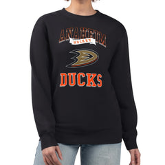 Anaheim Ducks G-III 4Her by Carl Banks Women's Team Logo Tri-Blend Fleece Pullover Sweatshirt Outlet