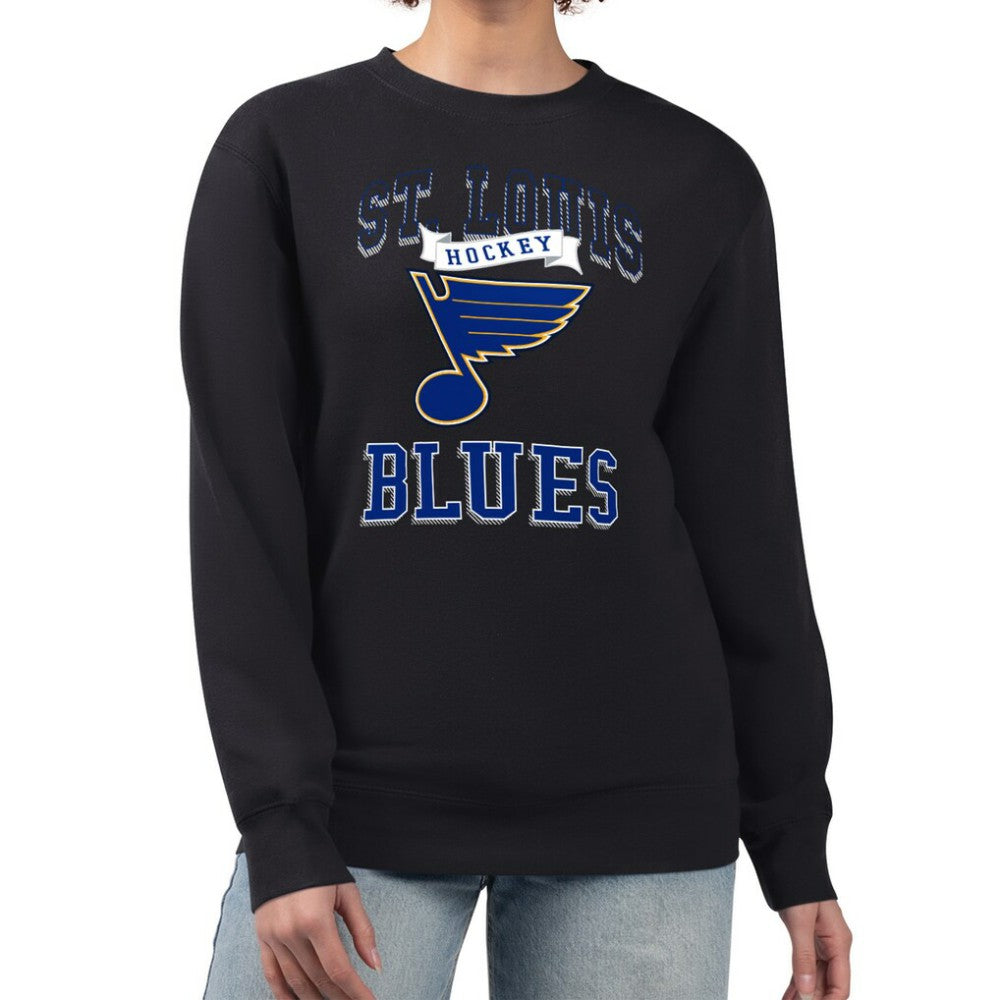 St. Louis Blues G-III 4Her by Carl Banks Women's Team Logo Tri-Blend Fleece Pullover Sweatshirt Online