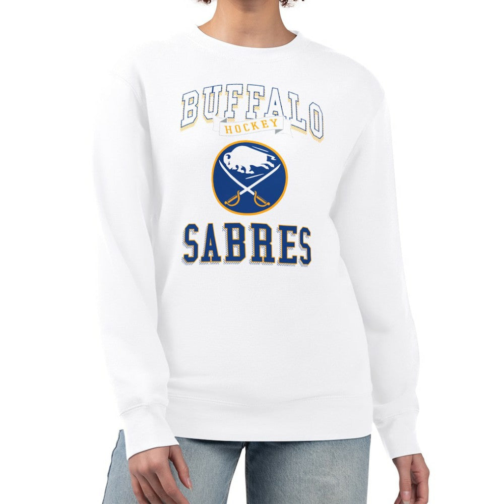 Buffalo Sabres G-III 4Her by Carl Banks Women's Team Logo Tri-Blend Fleece Pullover Sweatshirt Discount