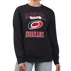 Carolina Hurricanes G-III 4Her by Carl Banks Women's Team Logo Tri-Blend Fleece Pullover Sweatshirt Outlet