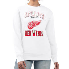 Detroit Red Wings G-III 4Her by Carl Banks Women's Team Logo Tri-Blend Fleece Pullover Sweatshirt Discount