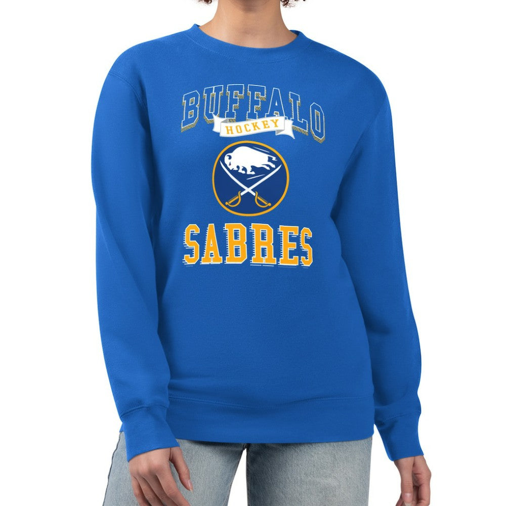 Buffalo Sabres G-III 4Her by Carl Banks Women's Team Logo Tri-Blend Fleece Pullover Sweatshirt Discount