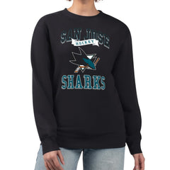 San Jose Sharks G-III 4Her by Carl Banks Women's Team Logo Tri-Blend Fleece Pullover Sweatshirt On Sale