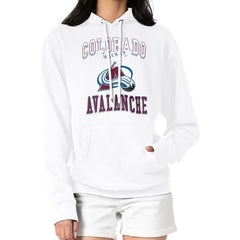 Colorado Avalanche G-III 4Her by Carl Banks Women's Team Logo Tri-Blend Fleece Pullover Hoodie For Sale
