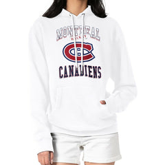 Montreal Canadiens G-III 4Her by Carl Banks Women's Team Logo Tri-Blend Fleece Pullover Hoodie On Sale