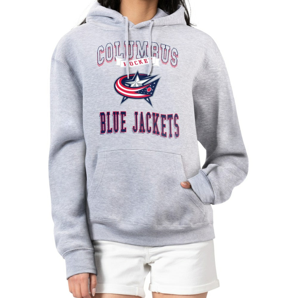 Columbus Blue Jackets G-III 4Her by Carl Banks Women's Team Logo Tri-Blend Fleece Pullover Hoodie Outlet