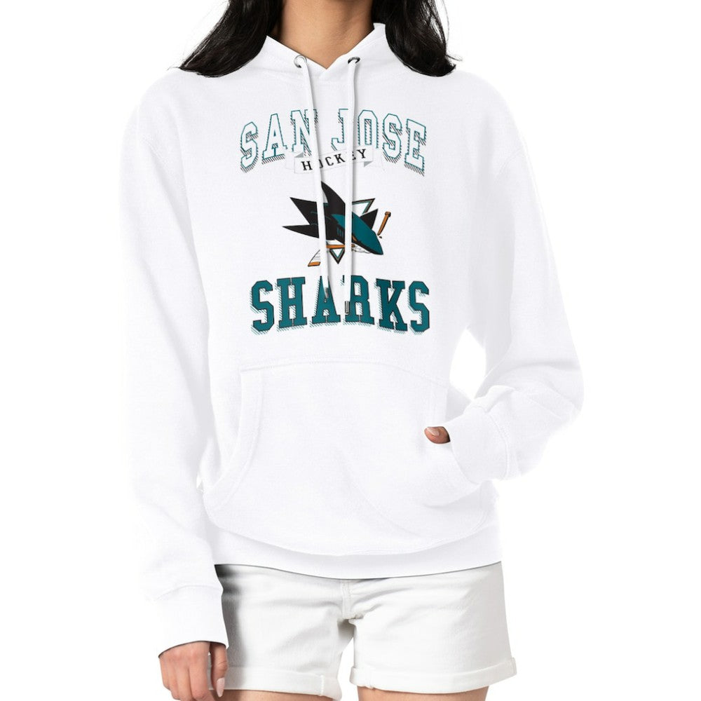 San Jose Sharks G-III 4Her by Carl Banks Women's Team Logo Tri-Blend Fleece Pullover Hoodie Discount