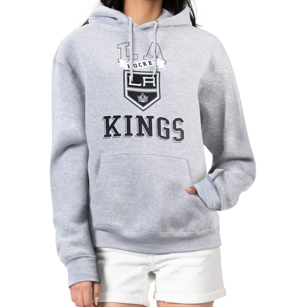 Los Angeles Kings G-III 4Her by Carl Banks Women's Team Logo Tri-Blend Fleece Pullover Hoodie For Sale