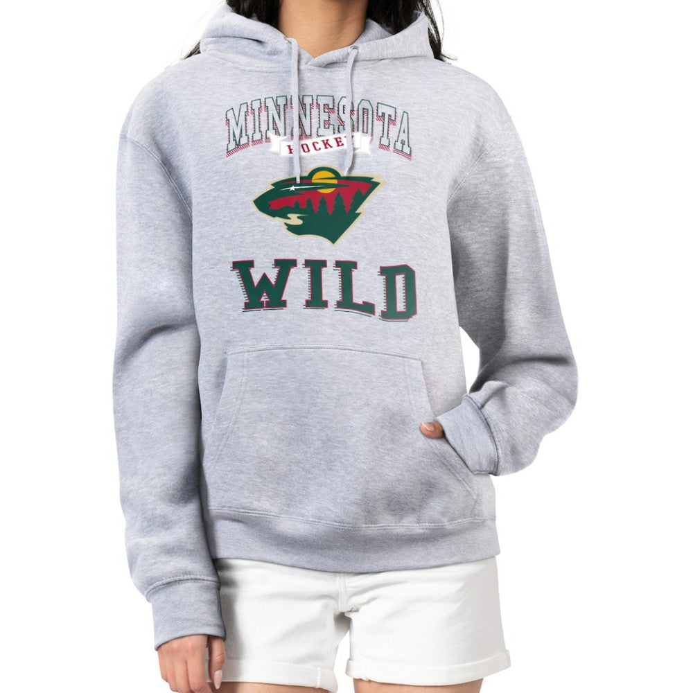 Minnesota Wild G-III 4Her by Carl Banks Women's Team Logo Tri-Blend Fleece Pullover Hoodie Outlet