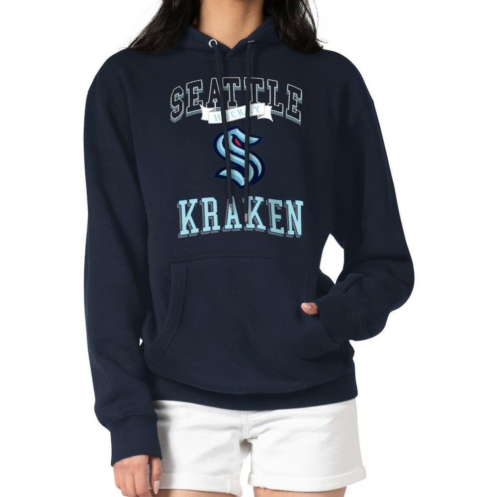 Seattle Kraken G-III 4Her by Carl Banks Women's Team Logo Tri-Blend Fleece Pullover Hoodie Outlet