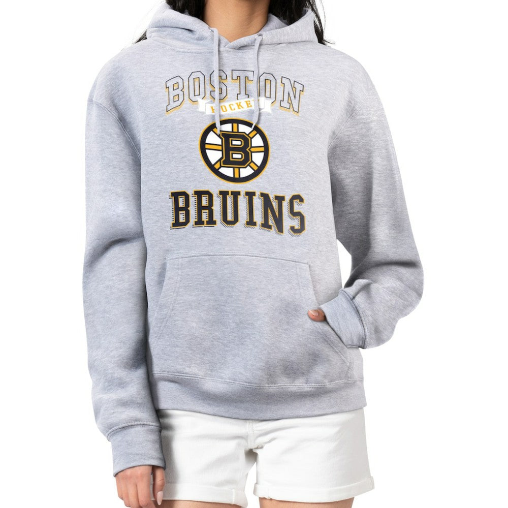 Boston Bruins G-III 4Her by Carl Banks Women's Team Logo Tri-Blend Fleece Pullover Hoodie For Sale