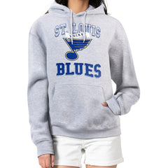 St. Louis Blues G-III 4Her by Carl Banks Women's Team Logo Tri-Blend Fleece Pullover Hoodie Discount