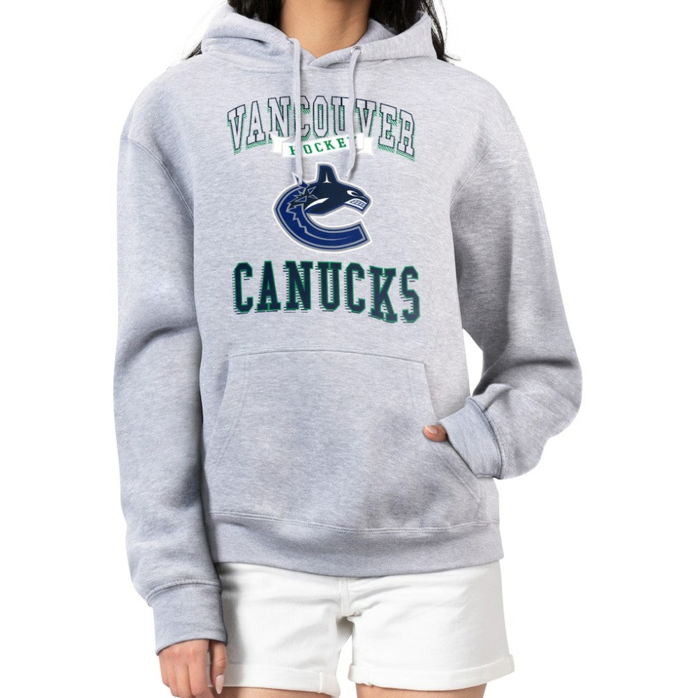 Vancouver Canucks G-III 4Her by Carl Banks Women's Team Logo Tri-Blend Fleece Pullover Hoodie For Sale
