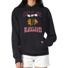 Chicago Blackhawks G-III 4Her by Carl Banks Women's Team Logo Tri-Blend Fleece Pullover Hoodie Sale