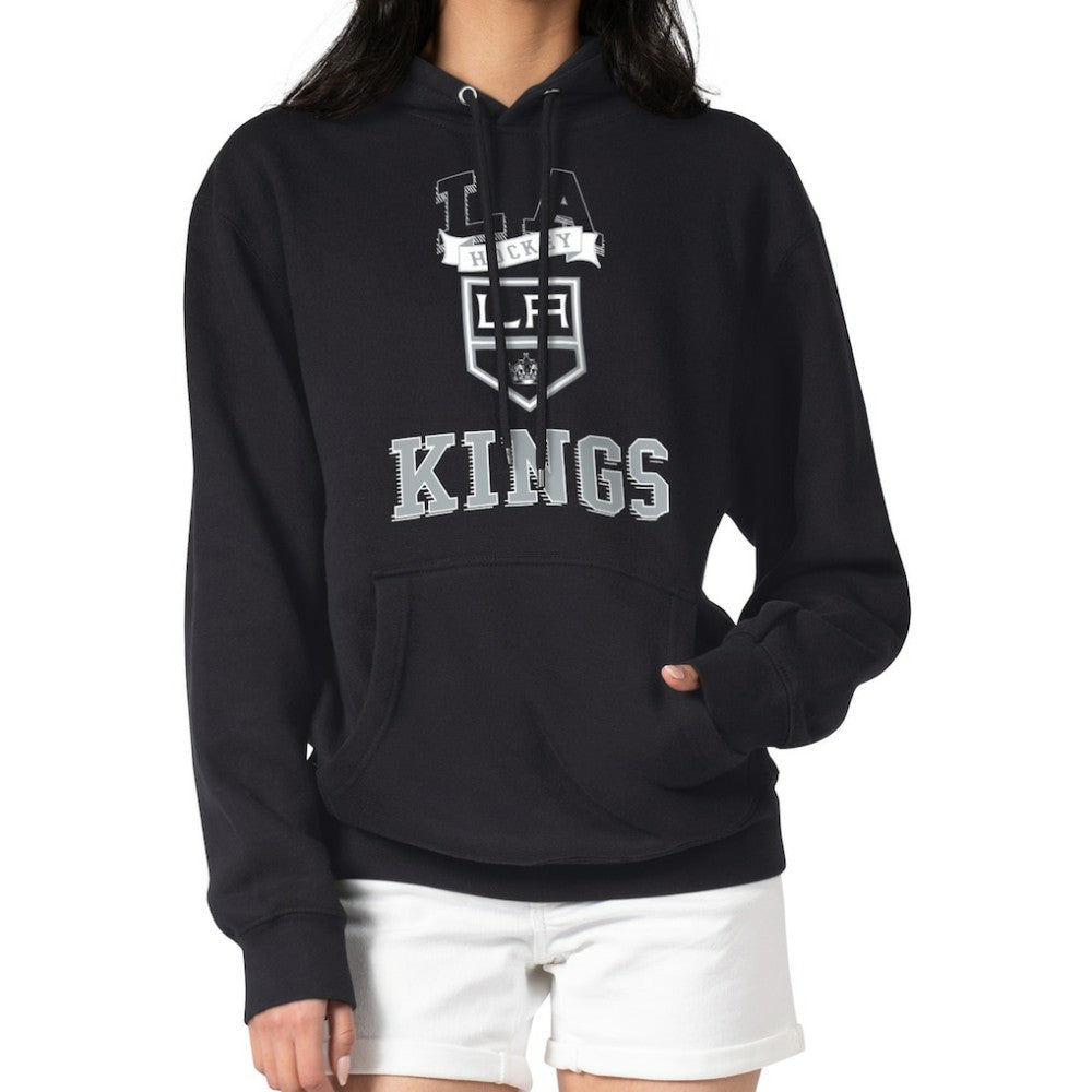 Los Angeles Kings G-III 4Her by Carl Banks Women's Team Logo Tri-Blend Fleece Pullover Hoodie On Sale