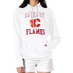Calgary Flames G-III 4Her by Carl Banks Women's Team Logo Tri-Blend Fleece Pullover Hoodie Online