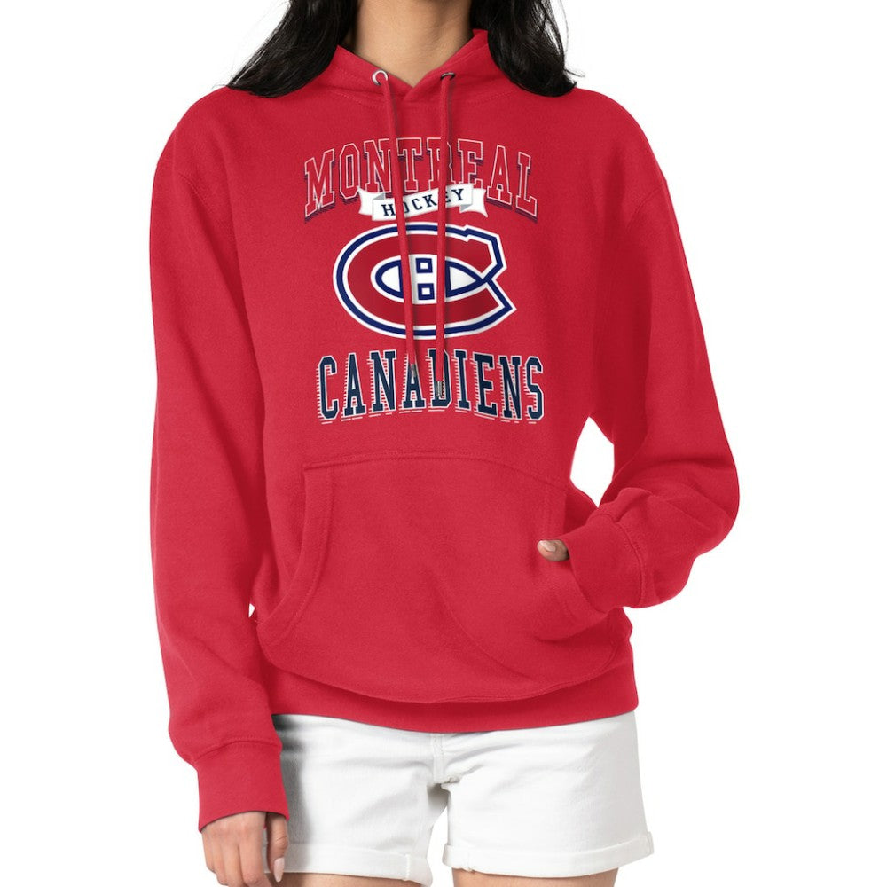 Montreal Canadiens G-III 4Her by Carl Banks Women's Team Logo Tri-Blend Fleece Pullover Hoodie Sale