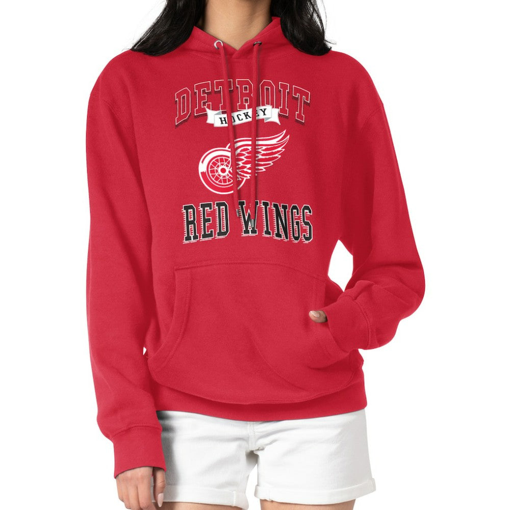 Detroit Red Wings G-III 4Her by Carl Banks Women's Team Logo Tri-Blend Fleece Pullover Hoodie Discount