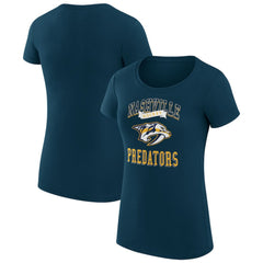 Nashville Predators G-III 4Her by Carl Banks Women's Super-Slim Fit Lightweight Team Logo Graphic T-Shirt Online