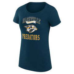 Nashville Predators G-III 4Her by Carl Banks Women's Super-Slim Fit Lightweight Team Logo Graphic T-Shirt Online