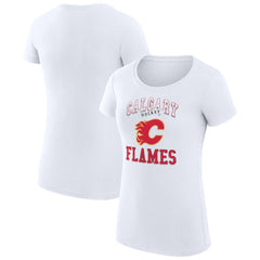 Calgary Flames G-III 4Her by Carl Banks Women's Super-Slim Fit Lightweight Team Logo Graphic T-Shirt Discount