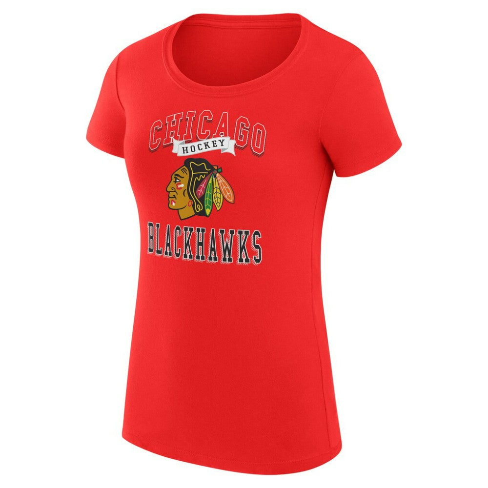 Chicago Blackhawks G-III 4Her by Carl Banks Women's Super-Slim Fit Lightweight Team Logo Graphic T-Shirt Discount