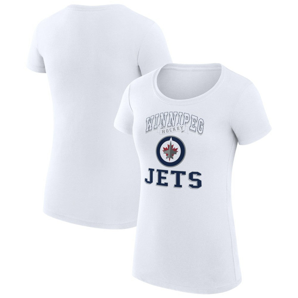 Winnipeg Jets G-III 4Her by Carl Banks Women's Super-Slim Fit Lightweight Team Logo Graphic T-Shirt On Sale