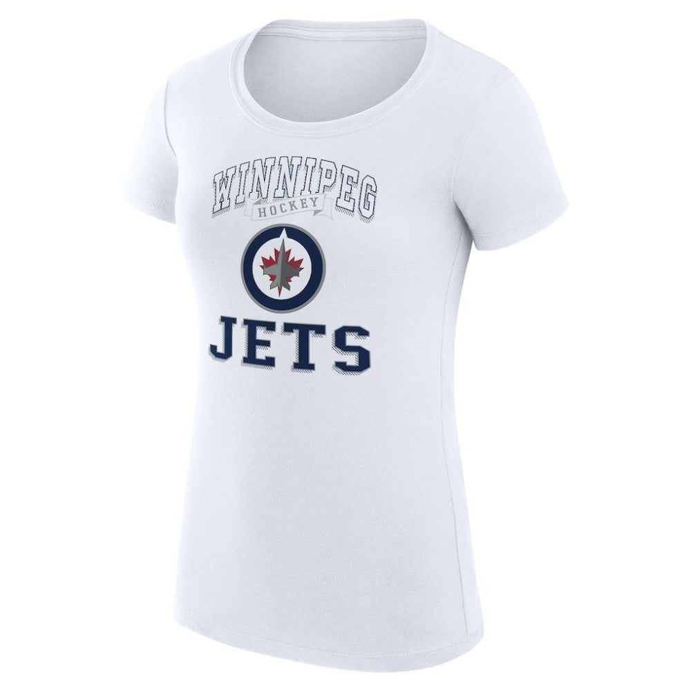 Winnipeg Jets G-III 4Her by Carl Banks Women's Super-Slim Fit Lightweight Team Logo Graphic T-Shirt On Sale