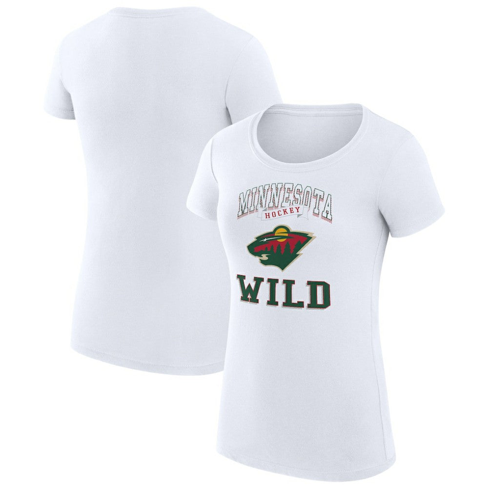 Minnesota Wild G-III 4Her by Carl Banks Women's Super-Slim Fit Lightweight Team Logo Graphic T-Shirt On Sale