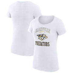 Nashville Predators G-III 4Her by Carl Banks Women's Super-Slim Fit Lightweight Team Logo Graphic T-Shirt Sale