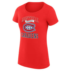 Montreal Canadiens G-III 4Her by Carl Banks Women's Super-Slim Fit Lightweight Team Logo Graphic T-Shirt For Sale