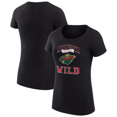 Minnesota Wild G-III 4Her by Carl Banks Women's Super-Slim Fit Lightweight Team Logo Graphic T-Shirt Outlet
